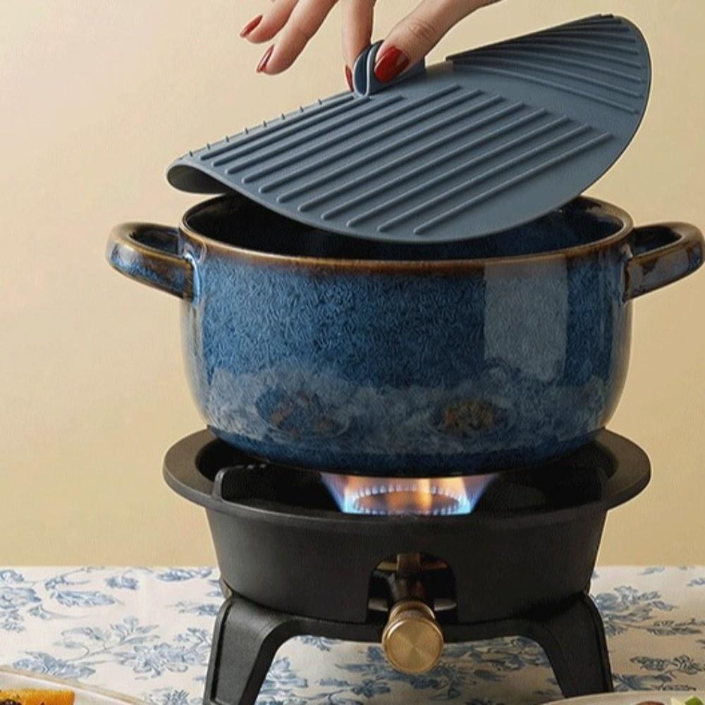 3PCS Soft Hot Insulation Pads Food-grade Pot Holder Practical Coasters  Dining Table