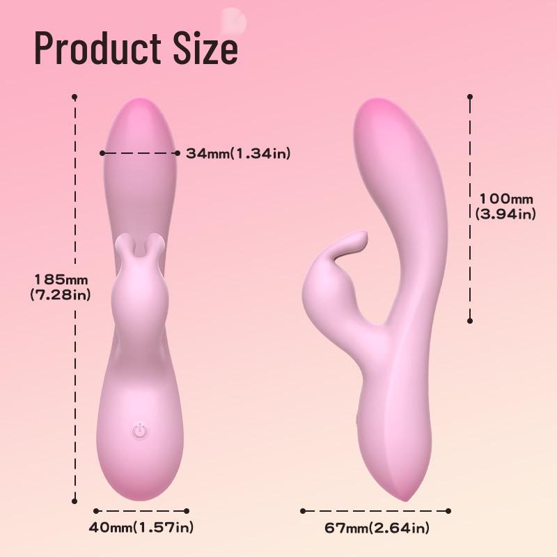 Mano Double-Layered Rubberized Dual-Head Vibrator, Massager & G-Spot Stimulator for Women