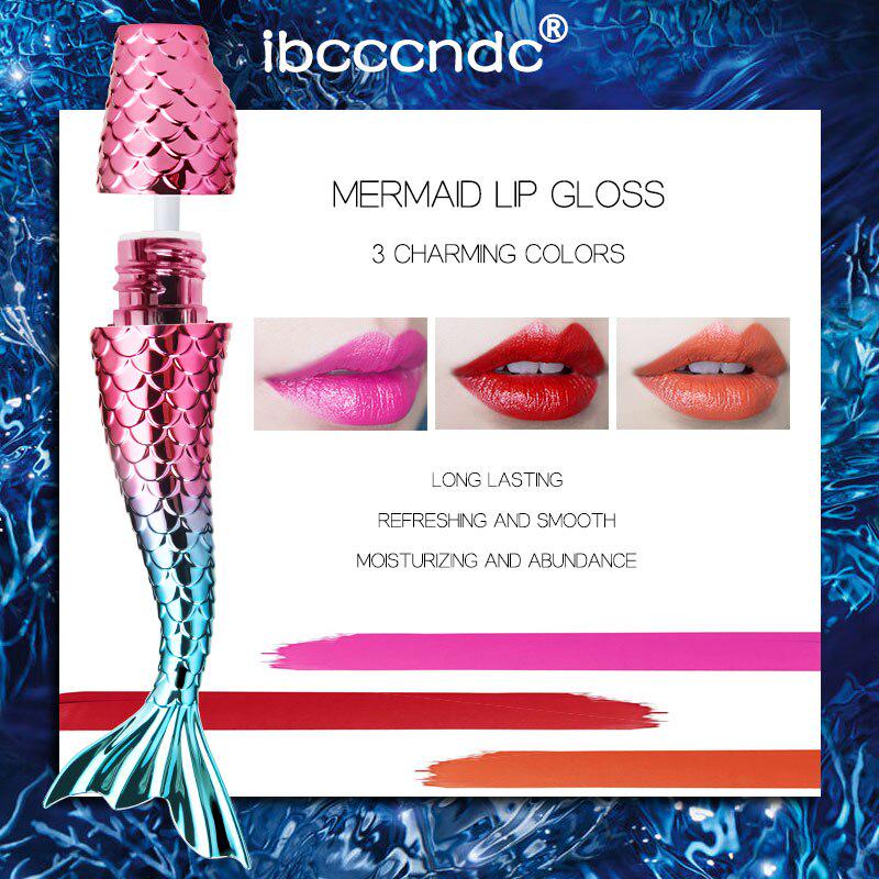 Liquid Crystal Glow Mermaid Lip Gloss Lip Tattoo Lipstick Makeup Mermaid Pigment Glitter Lip Gloss