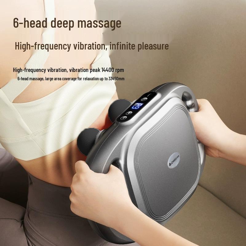 Electric Muscle Massage Gun with 6 Heads for Full Body Pain Relief