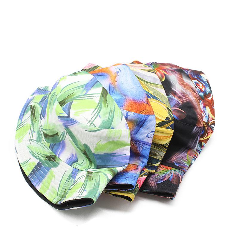 Spring And Autumn Bucket Hat Women'S Sunscreen Hat Cow Print Double-Sided Bucket Hat Women'S Casual Hat Pot Hat Men