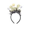 Party Decoration Christmas New Year Headpiece Star/Crown Glitter Hair Hoop  New Year Dress Up