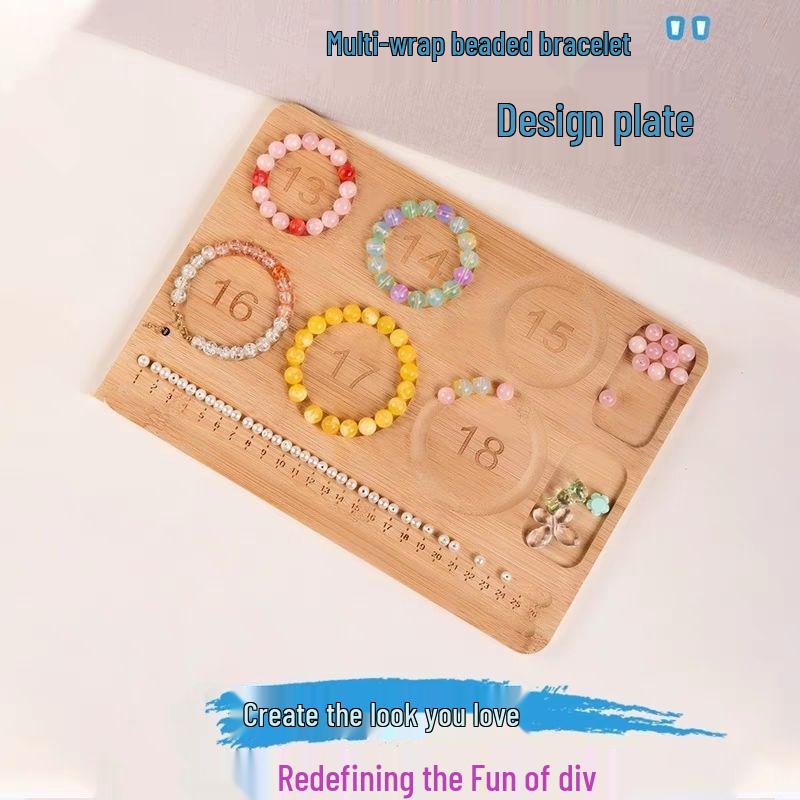 Handcrafted DIY Beading Kit: Necklace, Bracelet, and Cultural Play Weaving Tool
