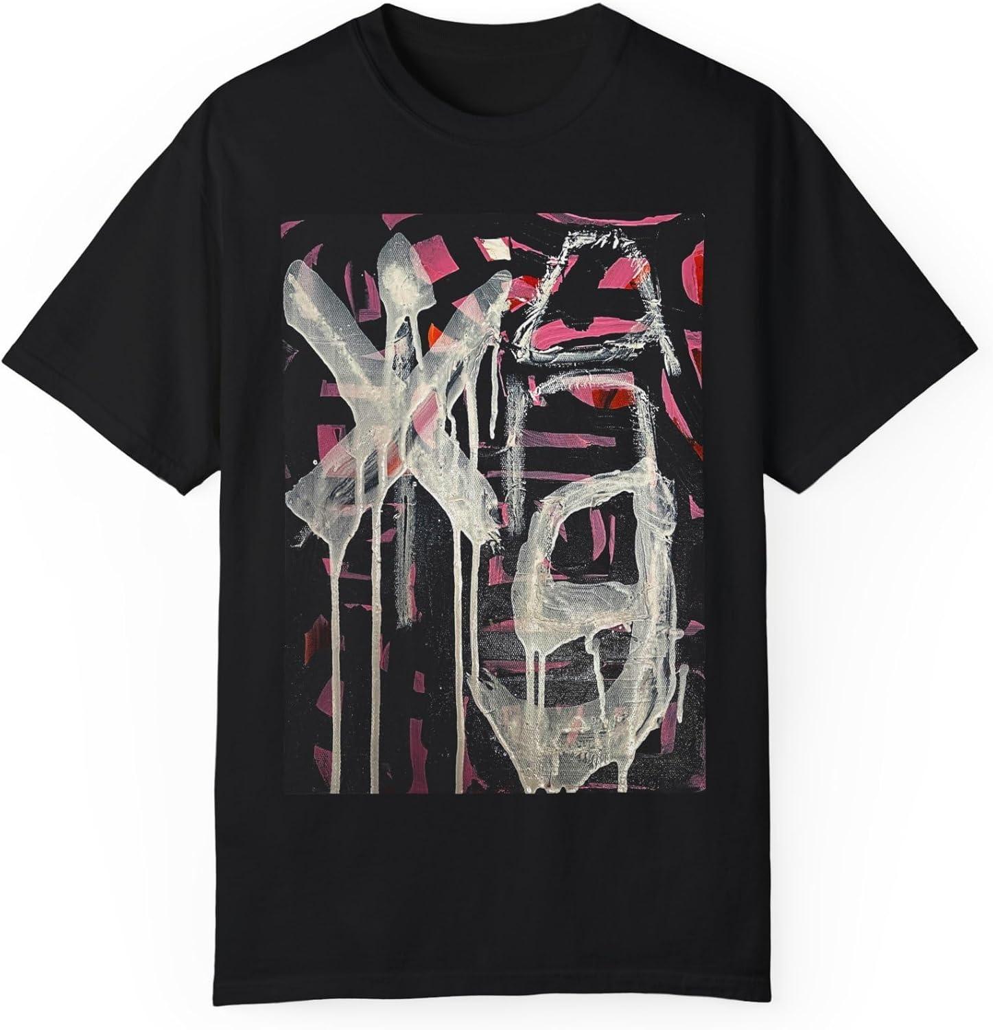 Urban Graffiti T-Shirt for Street Style Lovers, Graphic Tee, Casual Wear, Art-Inspired Clothing, Unisex Fashion XXXXXL чёрный