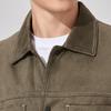 JOW Men's Suede-Effect Multi-Pocket Jacket