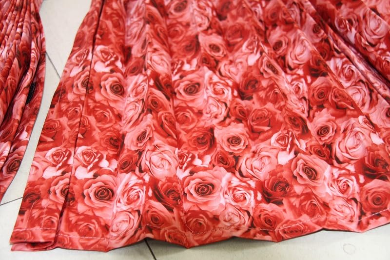 Applause Red Truck Nap 2 Panels Wide x 85cm 32 Light Blocking Curtains, Curtains, (240cm Long), Hooks,