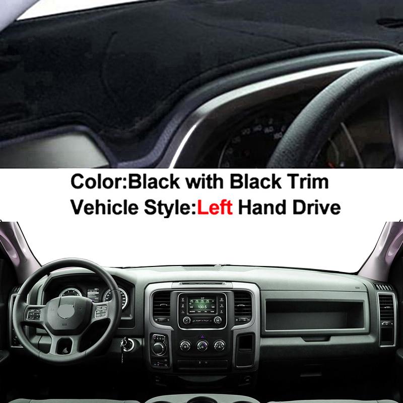 For Dodge Ram IV (DS/DJ) 1500 2500 3500 2008-2018 Car Dashboard Avoid Light Pad Instrument Platform Desk Cover Mat Carpets