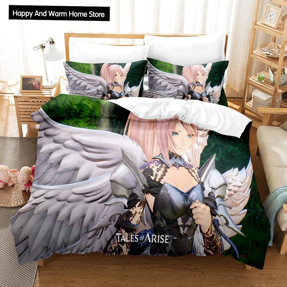 Hot Game Tales Of Arise Bedding Set Modern 3D Print Comforter Duvet Cover Pillowcases Duvet Cover Queen Single Size Dropshipping