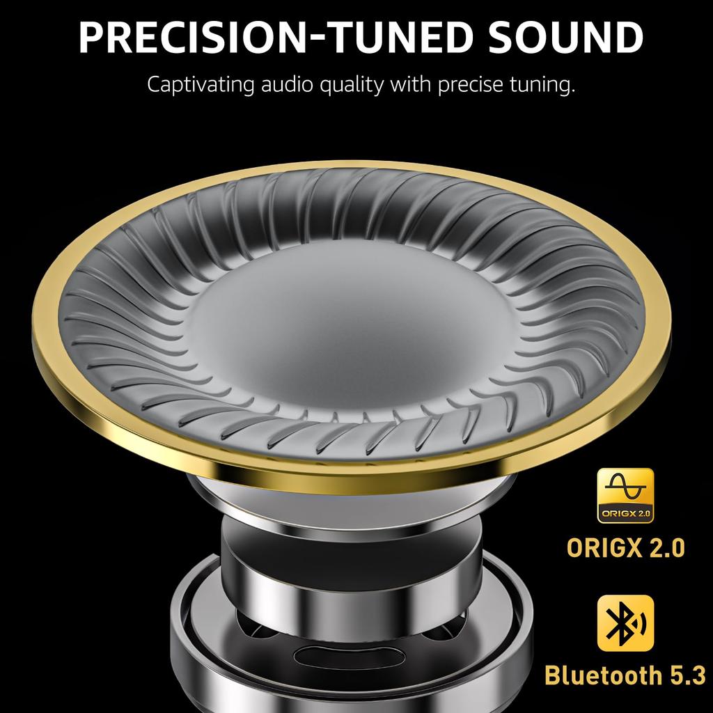 TOZO T10 Bluetooth Sans Fil Son Chaud Compact et avec Annulation de Bruit ENC pour Application Personnalisée IPX8 Jusqu'à 55 Heures de Charge Sans Fil Rapide Continue Parfait