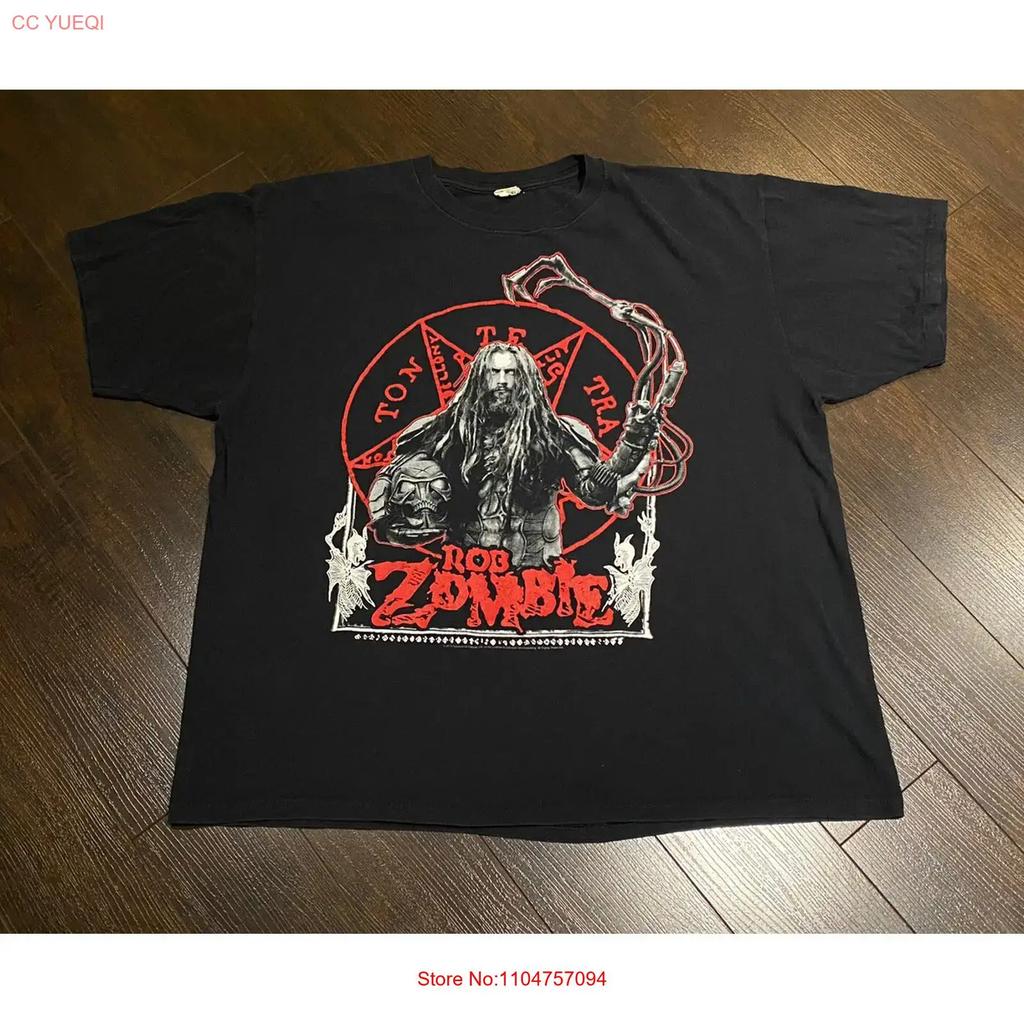 2010 Rob Zombie The Gruesome Twosome Concert Tour T Shirt Size 2xl Double Sided Vintage Top For Everyday Wear Stylish