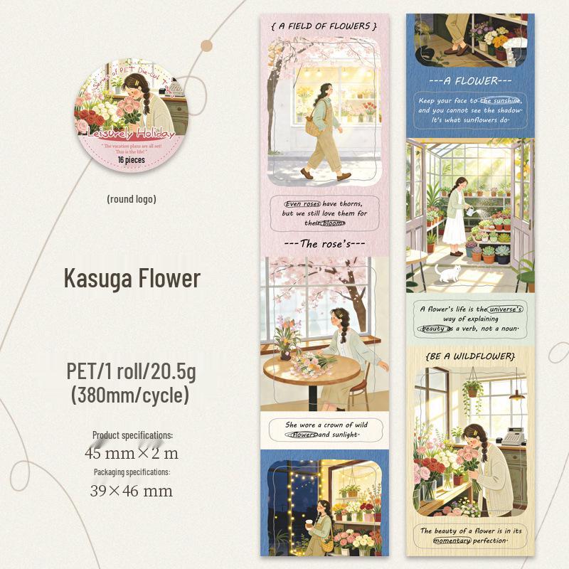 Ketchup Girl Holiday Theme Die-cut Tape for Journals - 6 Designs