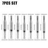 7Pcs Window Hinge Hole Opener for Woodwork Hexagonal Handle Position Irregular Drilling Tool Hinge Drill Set