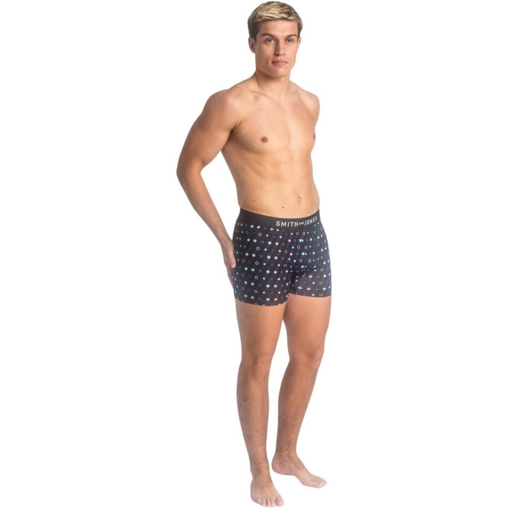 Smith & Jones Mens Lathan Assorted Designs Boxer Shorts (Pack of 5)