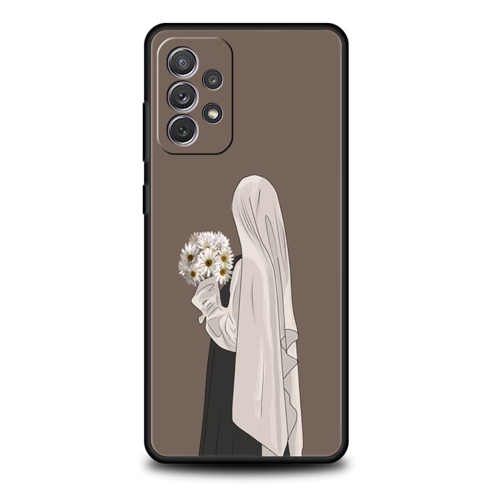 Phone Case For Samsung Galaxy A15 A13 A51 A71 A41 A31 A21S A03S A05 A35 A32 A55 A23 A25 A33 A53 A73 5G Muslim Arabic Girl Cover