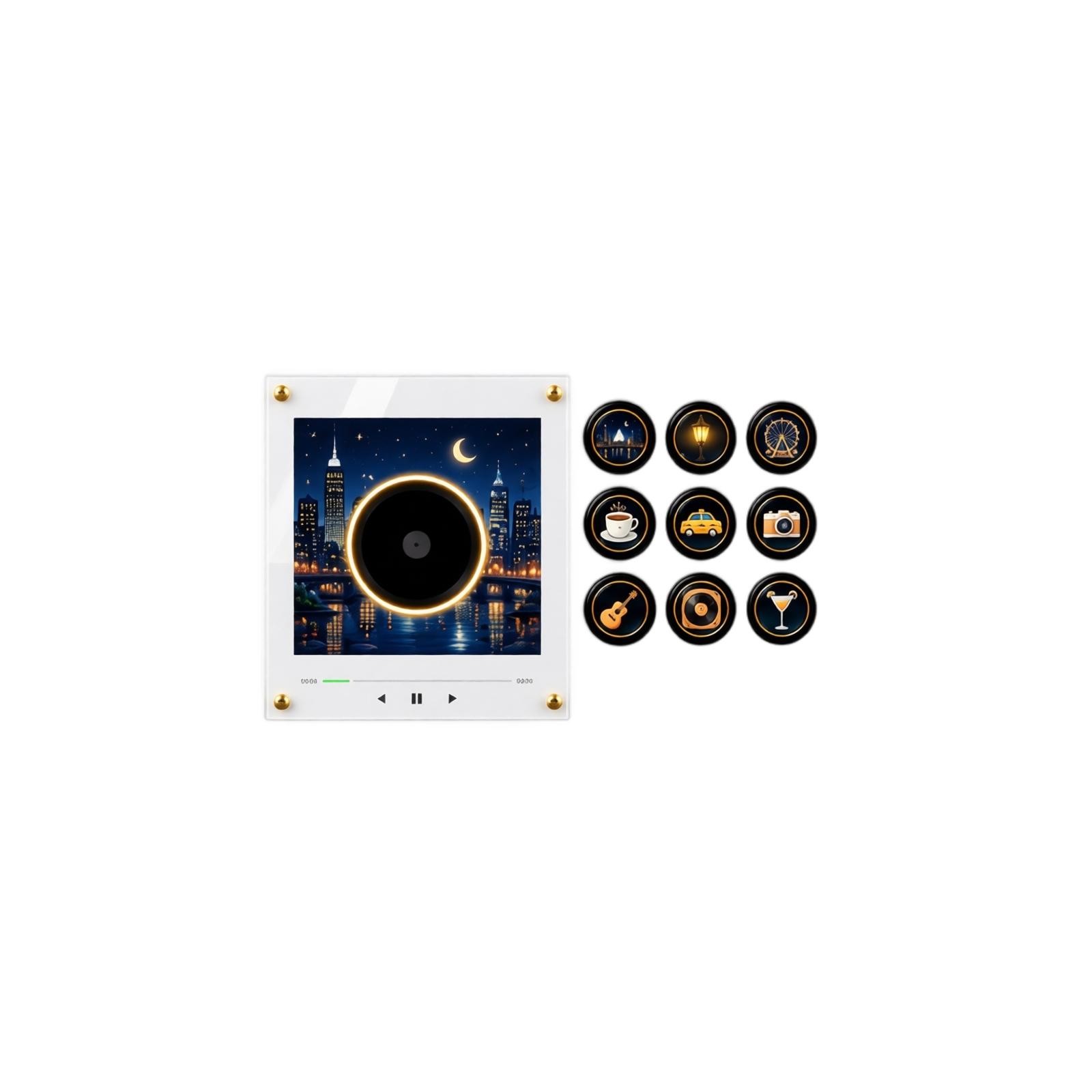 Singing Music Box Refrigerator with Rotating