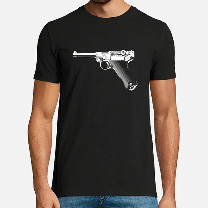 Luger Parabellum Pistol Men TShirt Short Sleeve Casual 100 Cotton ONeck Summer T Shirt