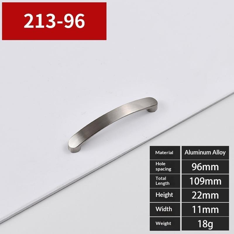 Kitchen Drawer Handles Knobs Lightweight Aluminum Alloy Drill Free Optional Pulls for Cabinet Cupboard Wardrobe Door Decor