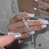 1pc Luxurious High-End Love & Diamond Decoration Shiny Bracelet, Suitable for Women To Wear on Daily, Festival and Party Occasions