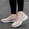 Women's shoes wide instep casual walking shoes couple sports tide shoes flying woven mesh breathable lightweight mother shoes elderly shoes