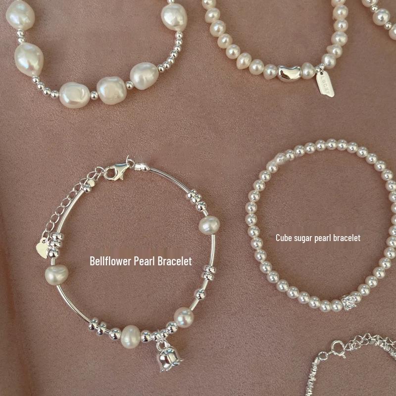 Korean Pearl & Sterling Silver Beaded Bracelet: Non-Fading, Summer Women's High-End Jewelry.