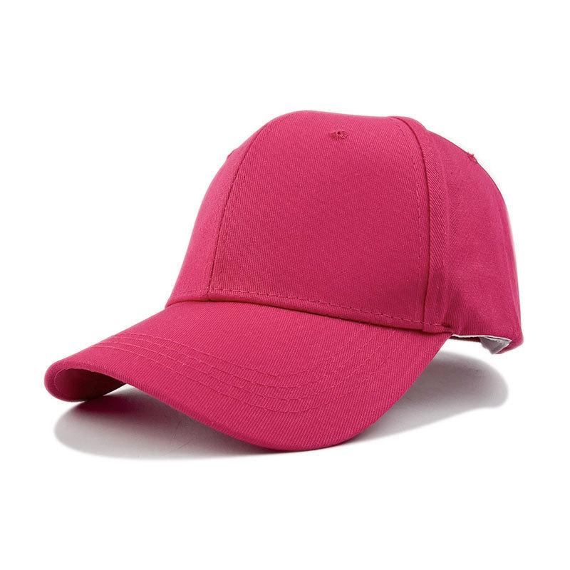 Cotton Hat Trendy Baseball Cap Black Autumn and Winter Women's Solid Color Hard Top Versatile Women's Light Board Cap