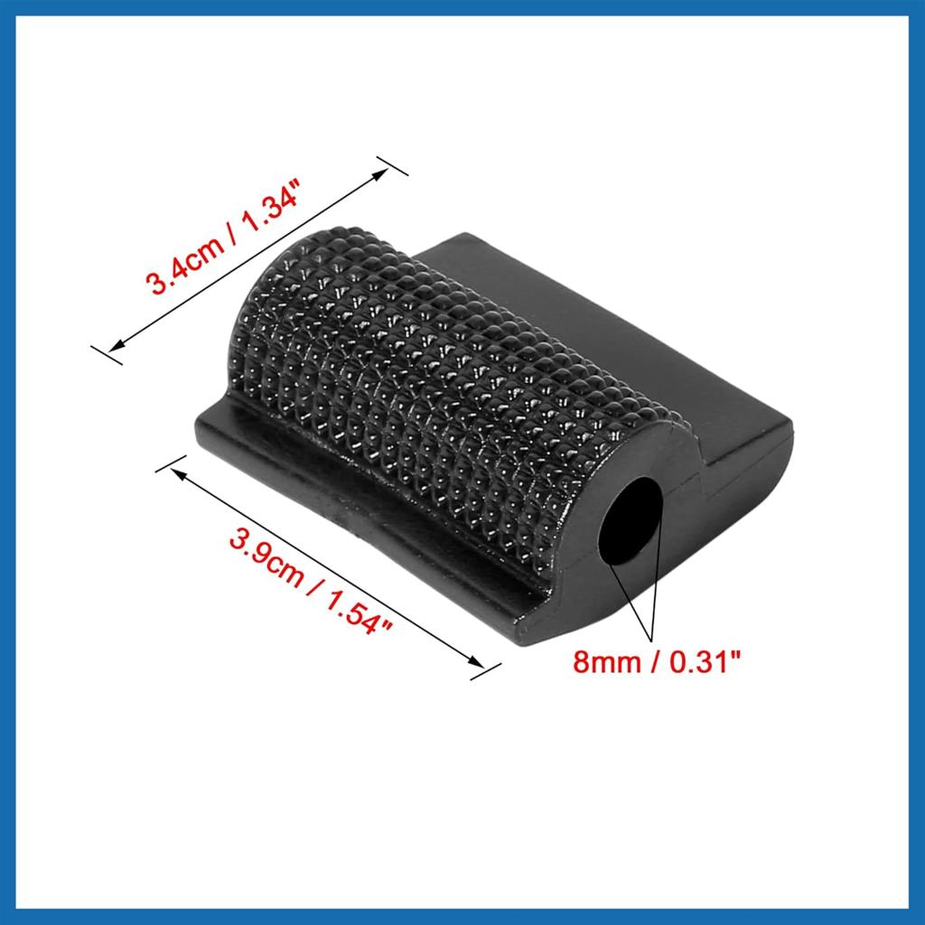 2pcs Universal Black Gear Shift Shifter Case Boot Protector Cover Rubber Pad Anti Slip for Motorcycle Item Replacement