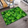 Green Clover Pattern Rug Non-slip rug suitable for living room and bedroom sofas.