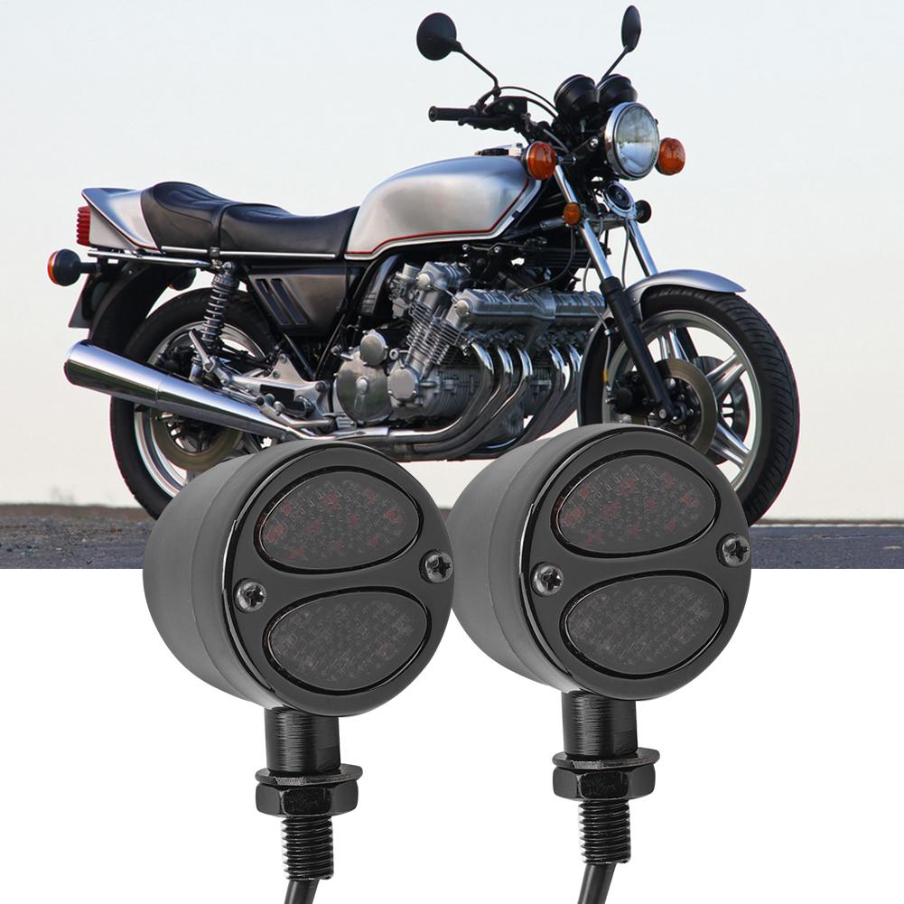Motorcycle LED Turn Signal Light Vintage Modified Steering Lamp Indicator Fits for Yamaha
