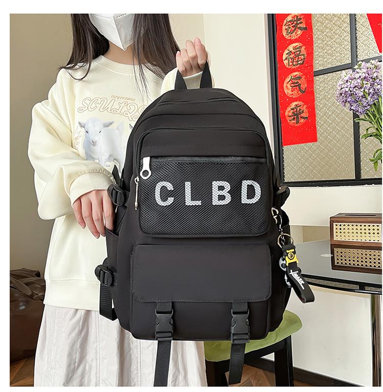 Men's Backpack Middle School Student Backpack Women's Schoolbag