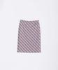 Sculpter Mesh Stripe Midi Skirt Baby Pink