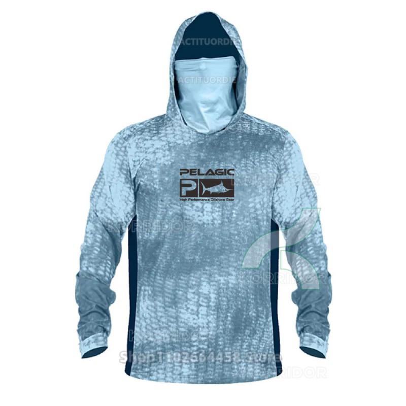 Quick-Dry Fishing Shirt With UPF 50 Sun Protection Dust-Resistant Face Cover Outdoor Angling Cycling Activities