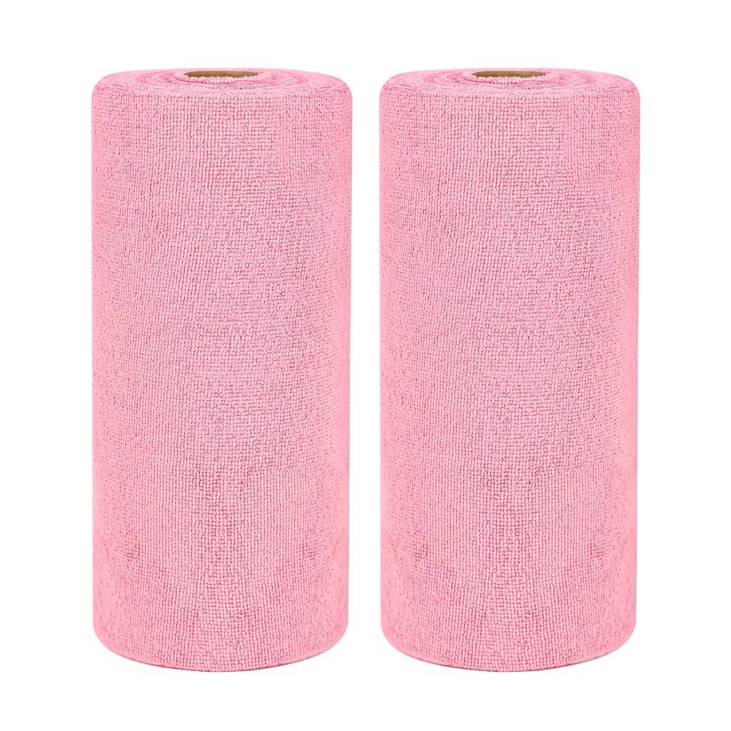 High Quality100pcs Reusable Cleaning Cloths Microfiber Towel Washable Tear Away Cleaning Towels Roll 12× 12 Absorbent Rags Drying Dishcloths For