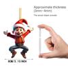 2D Christmas Tree Pendant Cartoon Boy Girl Hanging Accessories Mini Acrylic Christmas Pendant  Home