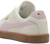 Puma Club II Suede Sneakers In Warm White/pink Lilac/green