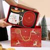 Creative Christmas Cartoon Santa Coffee Mug Gift Set