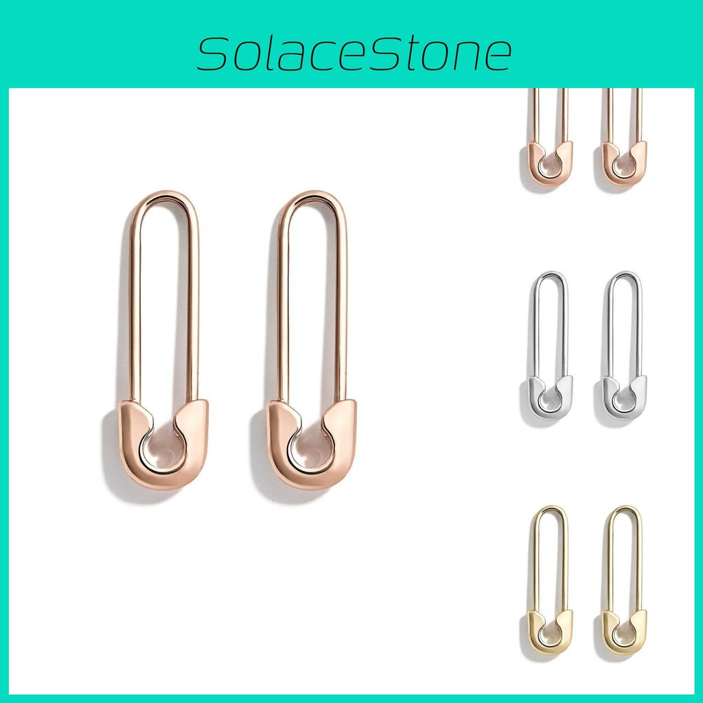 Stylish Gold And Rose Gold Metal Earrings Chic European American Design