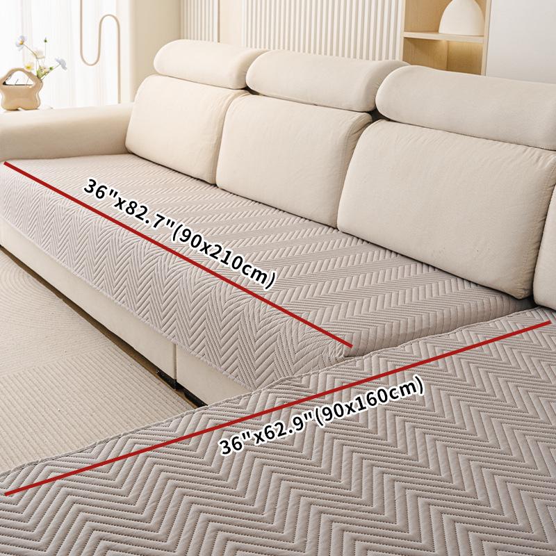 2026 New Autumn/Winter Non-Slip Waterproof Sofa Cover - Simple Style, Thick Brushed Fabric