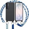 Case for Samsung Galaxy S26, Slim Anti-Scratch TPU Protection with Blue Lanyard