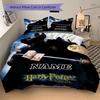 Custom Name Cartoon Harryl Bedding 3 Piece Set HD Print Duvet Cover Pillowcases for Teens Adult Bedroom Decoration