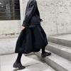 Autumn Winter Thickened Casual Balloon Skirt Versatile Stylish Elastic Waist Women Skirts