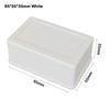 ABS Plastic Storage Case White Black Housing Instrument Case  Electronic Supplies