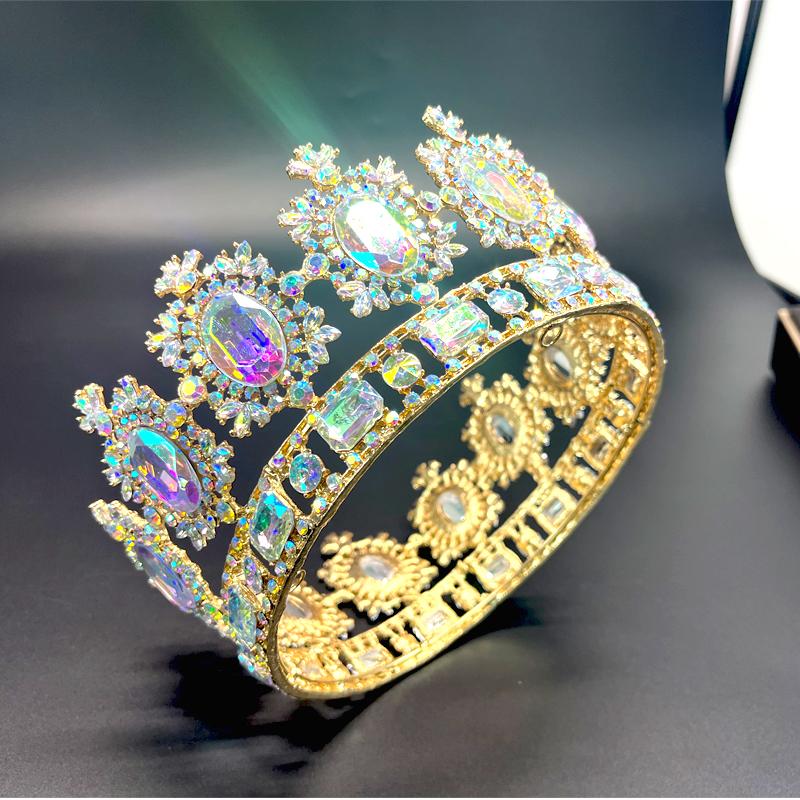 

1pc Luxurious Jewelry Hair Accessories High Quality Rhinestone Banquet Birthday Princess Headband Bride Wedding Accessory Crown