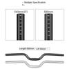 MEROCA Řídítka na kolo rovná/vlaštovčí slitina hliníku cyklistická zvýšená řídítka 25,4X540/580mm díly na kolo pro horská kola
