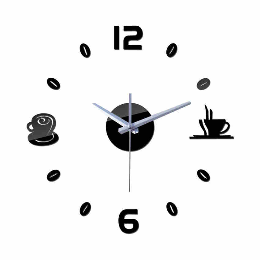 3D Wall Stickers Type Clock DIY Removable Art Decal Sticker Home Living Room Decoration