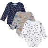 Class A Baby Long-Sleeve Romper: Pure Cotton Printed Newborn Jumpsuit for Spring and Autumn