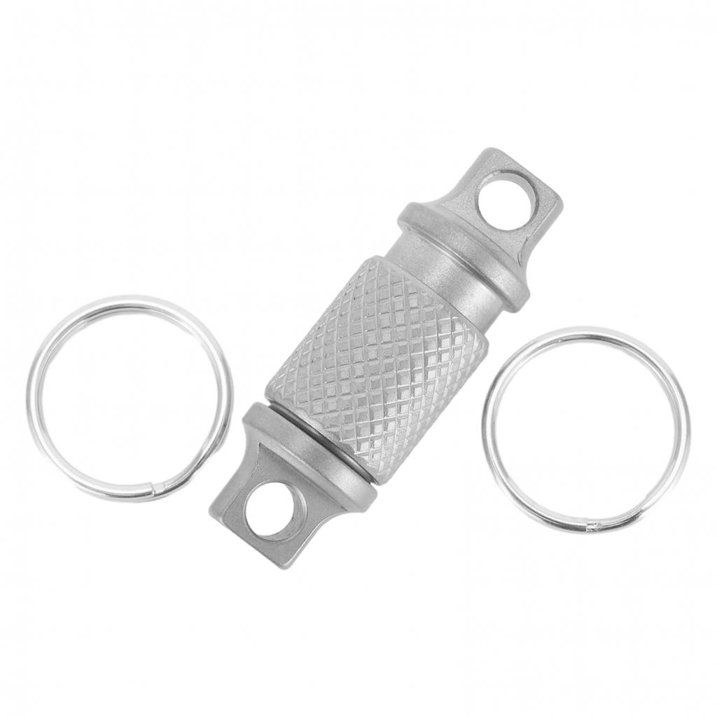 Titanium Alloy Keychain Detachable Car Key Holder° Swivel Quick-Release Tool