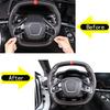 Real Carbon Fiber For Chevrolet Corvette C8 Z51 Z06 - Car Steering Wheel Button Cover Sticker Interior Accessories
