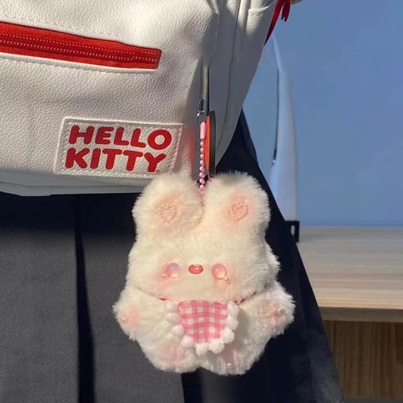 Bib Rabbit Finished Product Will Squeak, Little Rabbit Homemade Doll, Classmate Keychain, Bag, Pendant, Gift For Best Friend