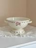 Enameled Retro Fruit Basket Draining Tray Storage Basket Kitchen Accessories Handmade Dishwasher Safe Fruit Serving Bowl