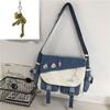 Torebki nylonowe torba na ramię o dużej pojemności torby Crossbody dla nastolatek dziewczyny mężczyźni torba Harajuku torby szkolne dla uczniów Sac